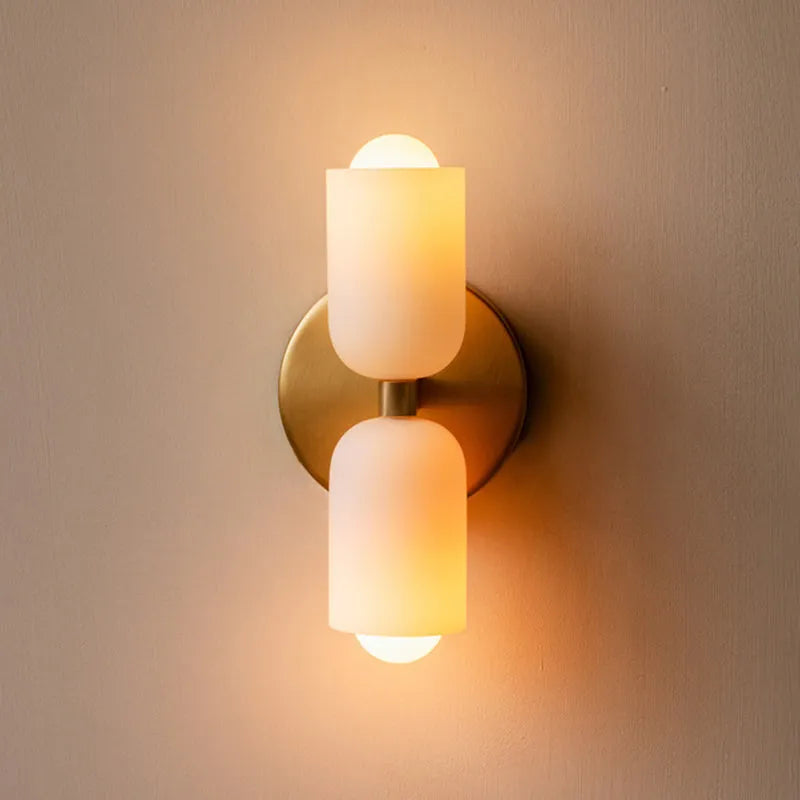 Sylvenna - nowoczesna lampa ścienna metalowa oświetlenie LED projekt sypialni