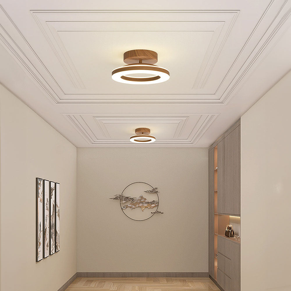 Cypressa - Okrągła lampa sufitowa LED z akrylu do przedpokoju i wejścia