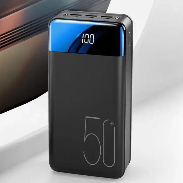 Velindra - 50000mAh Powerbank met Hoge Capaciteit en Snelladen voor Telefoon Tablet en Laptop