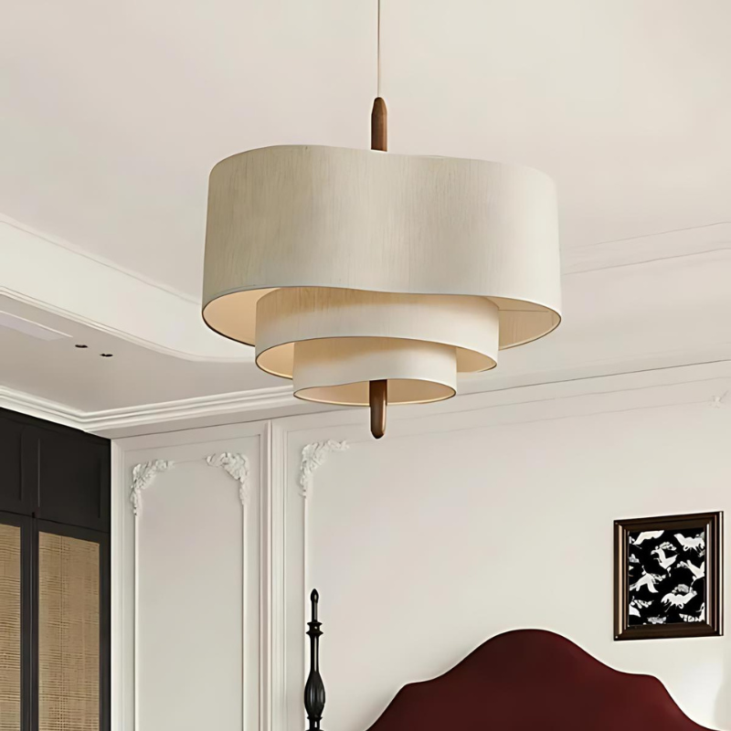 Floressa - Elegante Kroonluchter van Stof voor Gezellige Verlichting