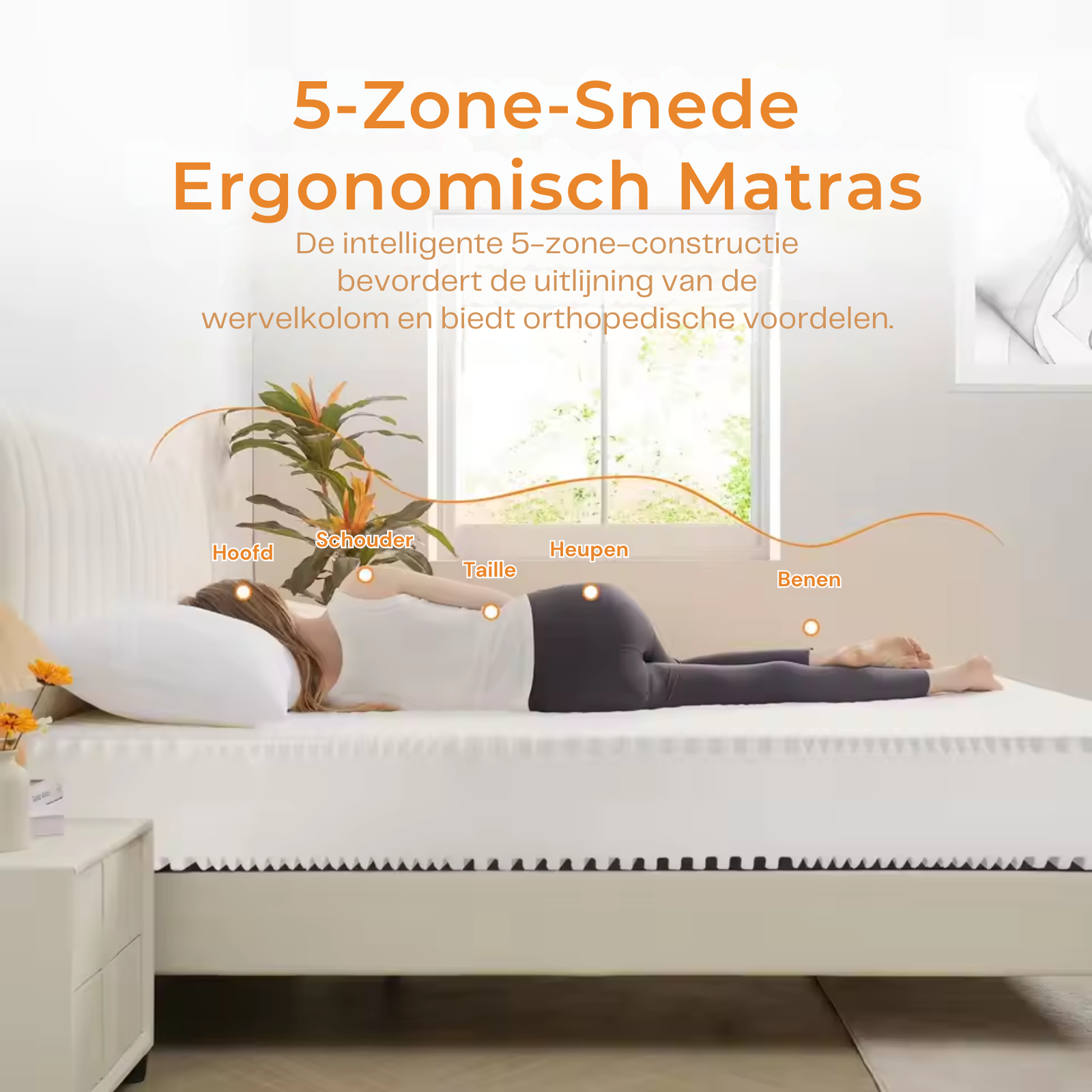 Amarion - Materac z zimnej pianki 18 cm Ortopedyczny 5 stref oddychający