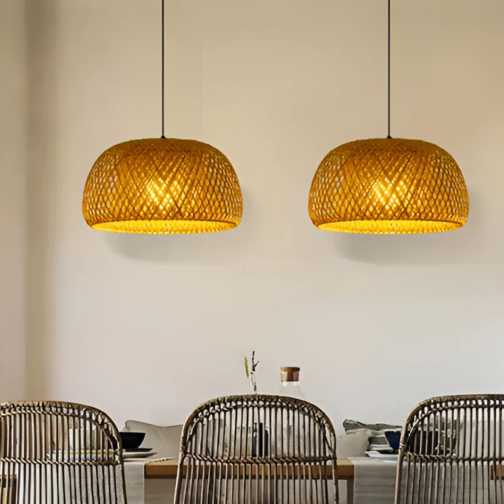 Florentis - Esthetische Rieten Hanglamp