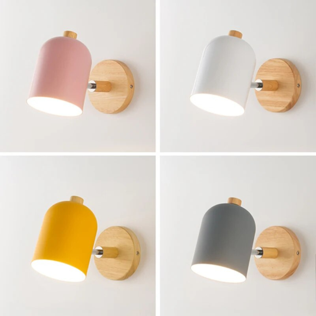 Drelis - Scandinavische Houten Wandlamp