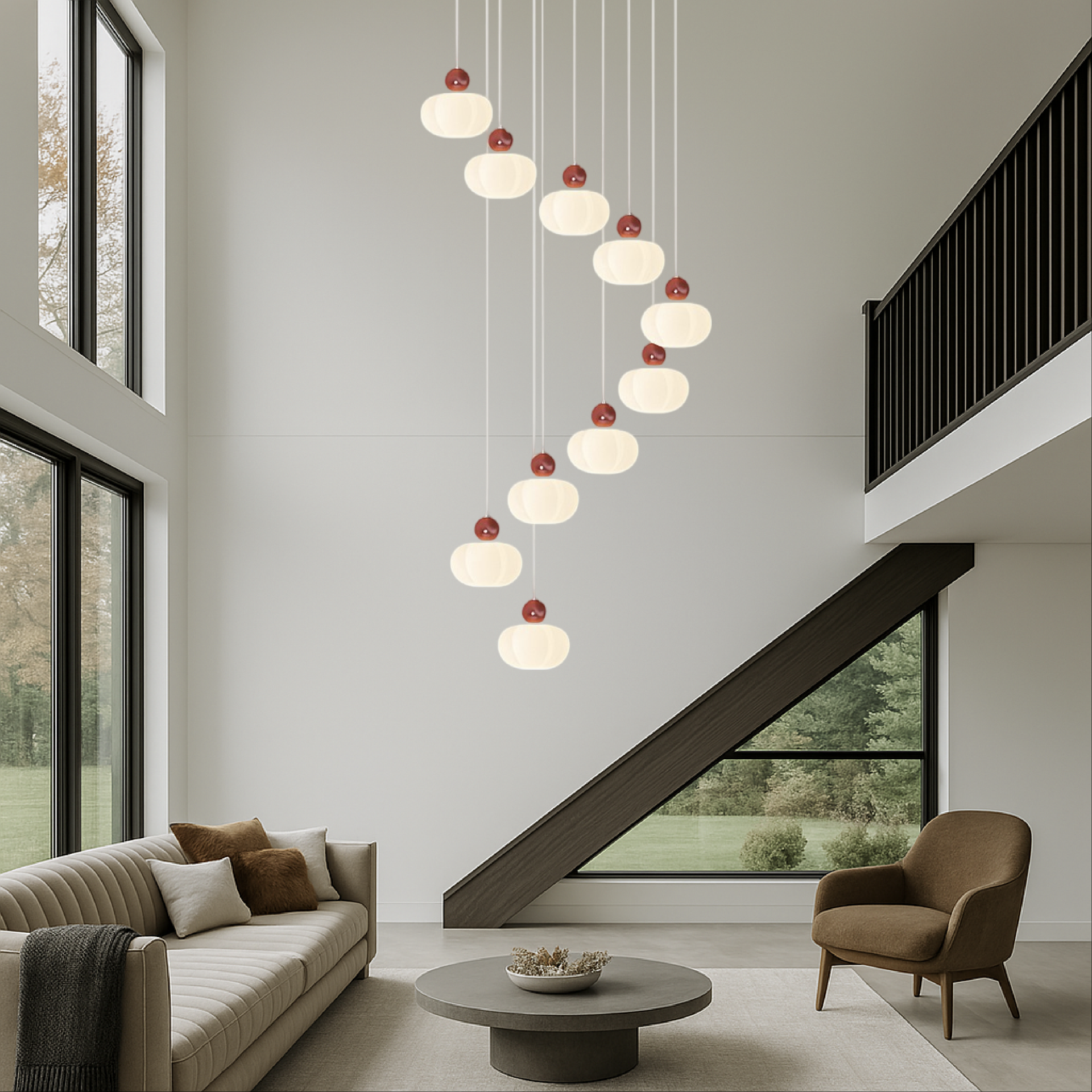 Aestara - Art Deco Kroonluchter Voor Trappenhal