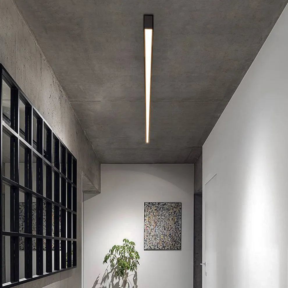 Orythia - Zwarte Metalen Plafondlamp LED Lineair Minimalistisch Moderne Ontwerp