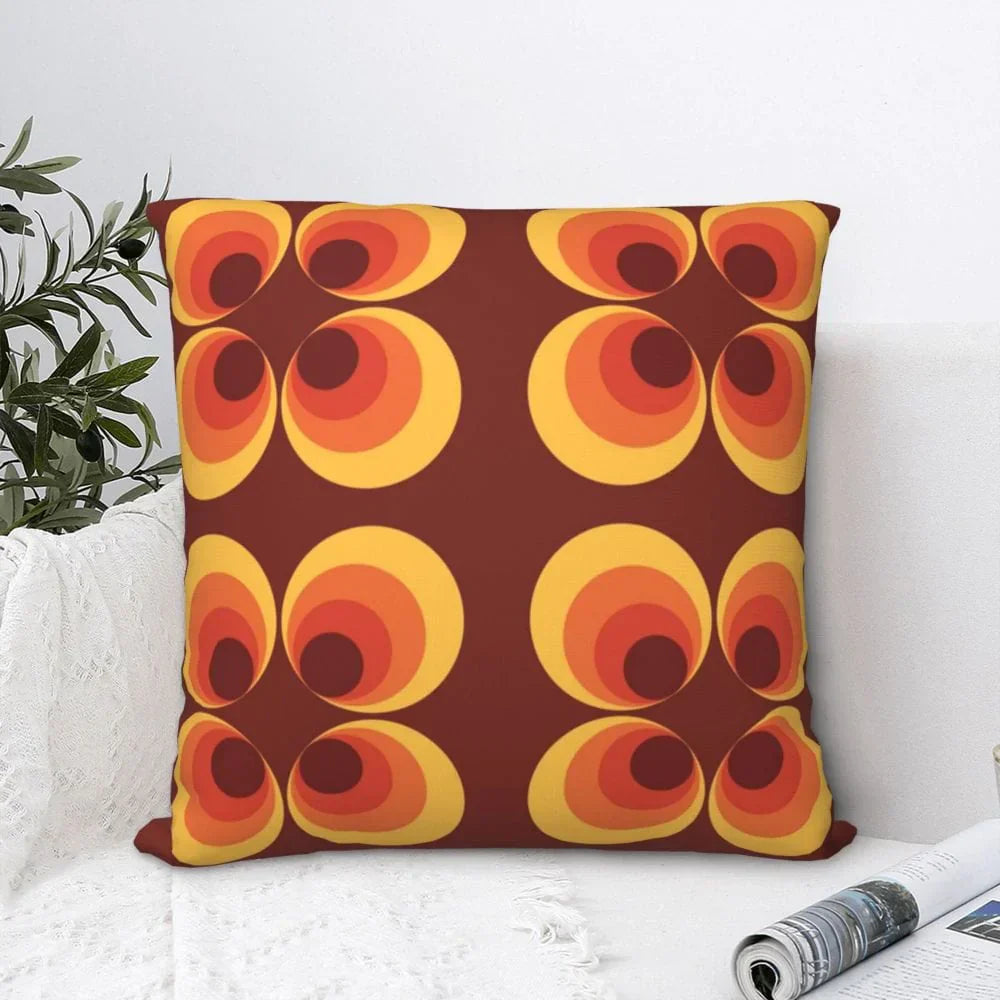 Serantha - Sierkussen met Bloemenpatroon in Jaren 70 Stijl