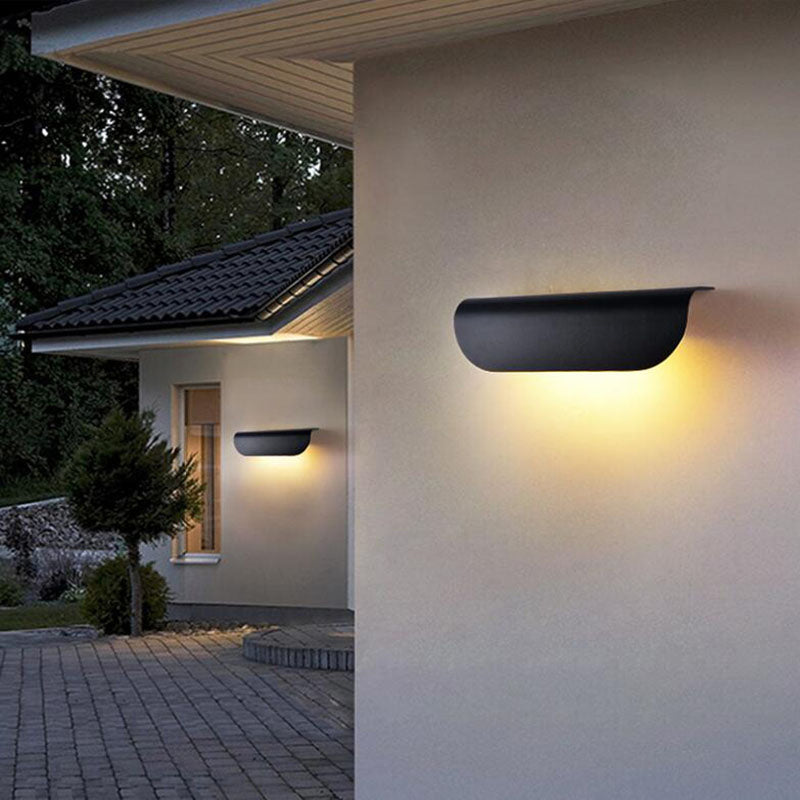 Astoria - Moderne Waterdichte Gebogen Buiten Wandlamp