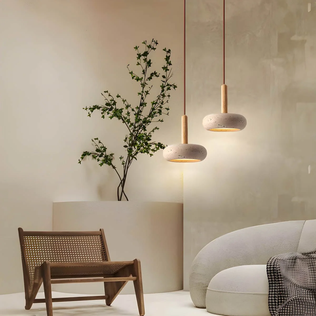 Faustina - Hanglamp van Travertijn