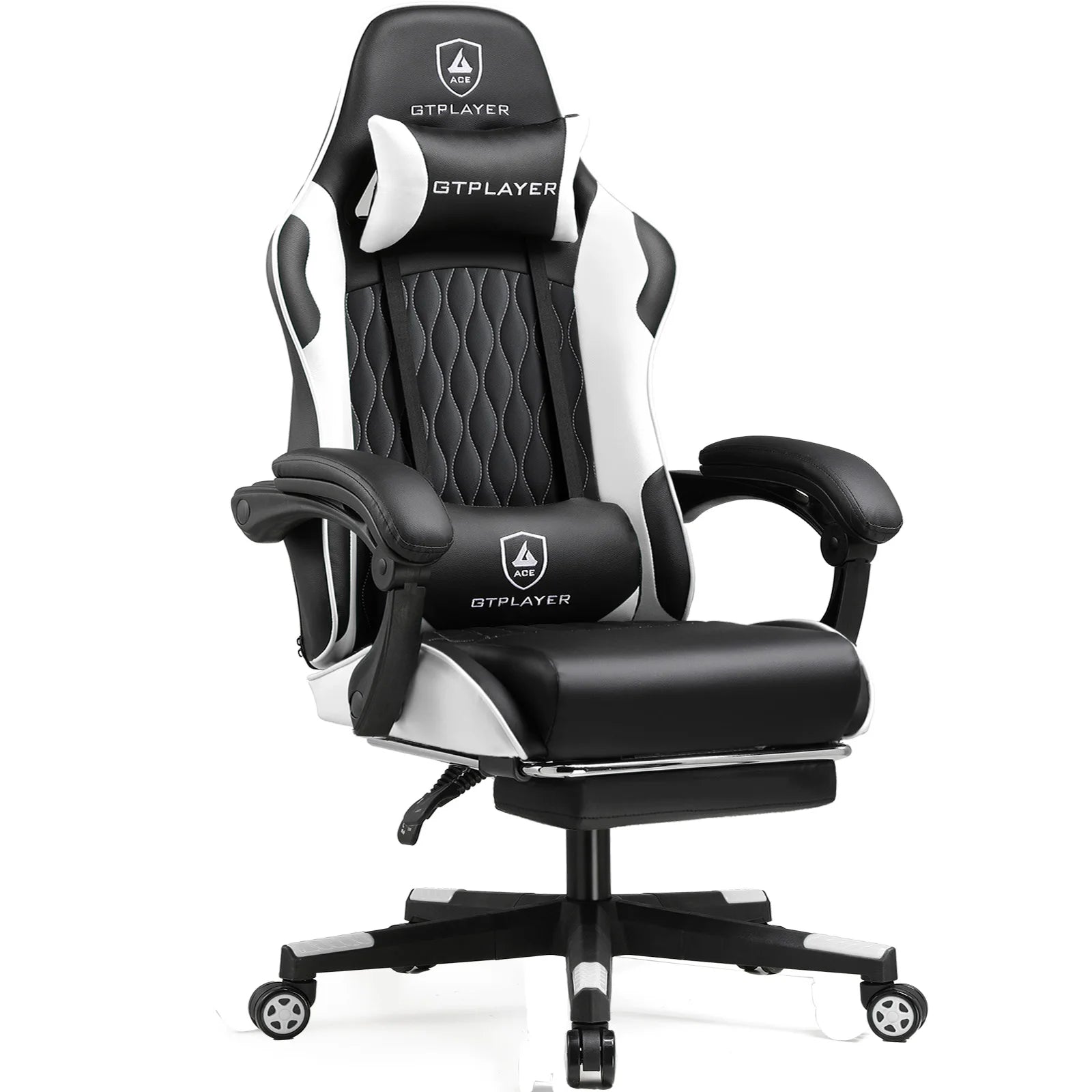 Olyvera – ergonomiczny fotel gamingowy z podnóżkiem i regulowanymi poduszkami