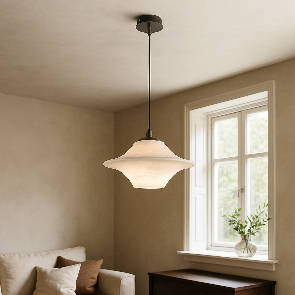 Zenithra - Minimalistische Hanglamp van Natuurmarmer