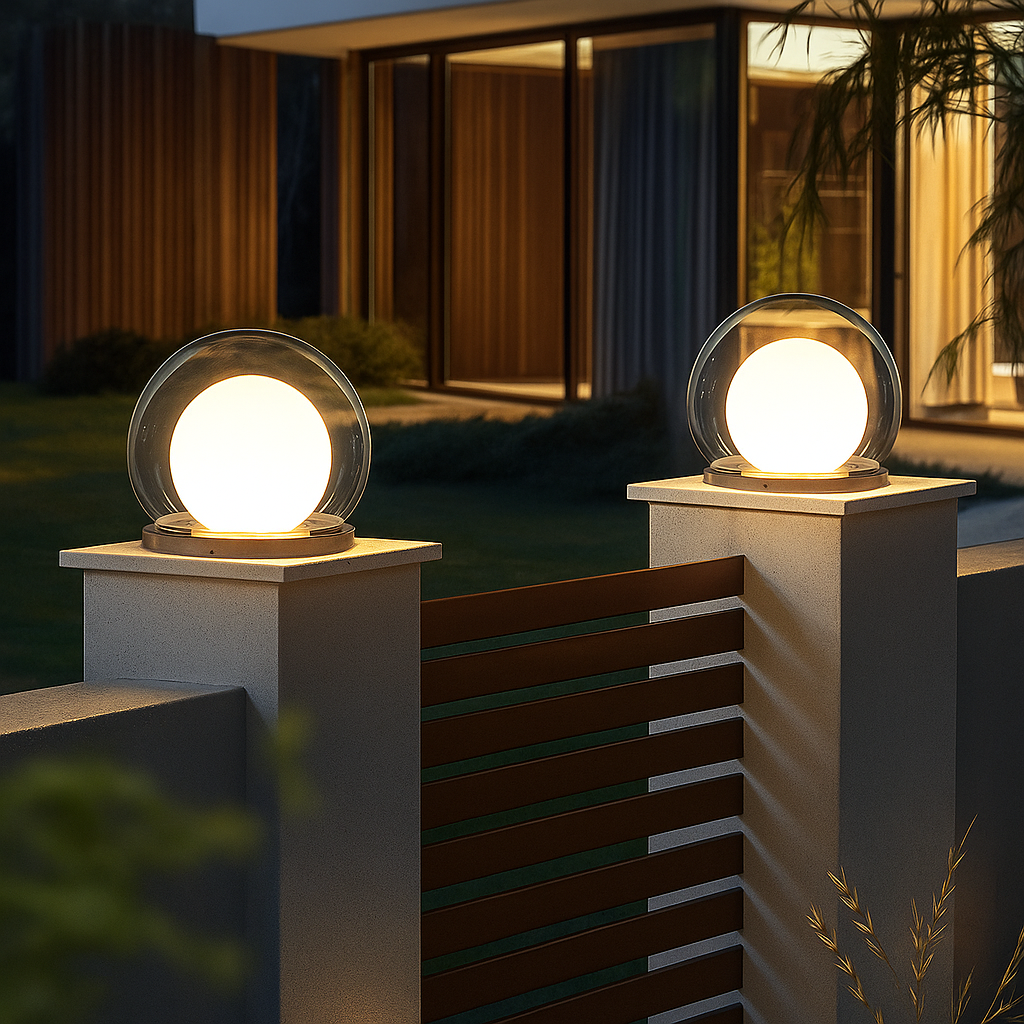 Thaliora - Zonne-energie Buitenlamp met Maandesign