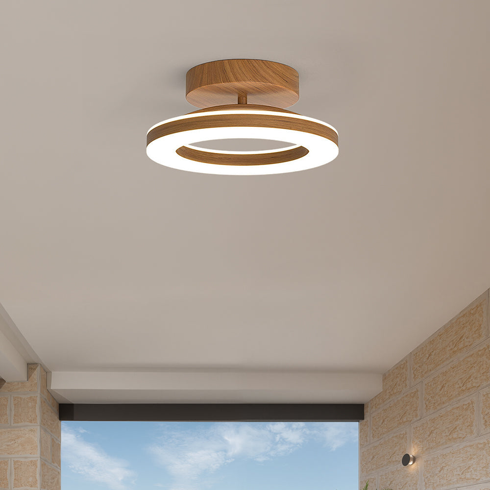 Cypressa - Okrągła lampa sufitowa LED z akrylu do przedpokoju i wejścia