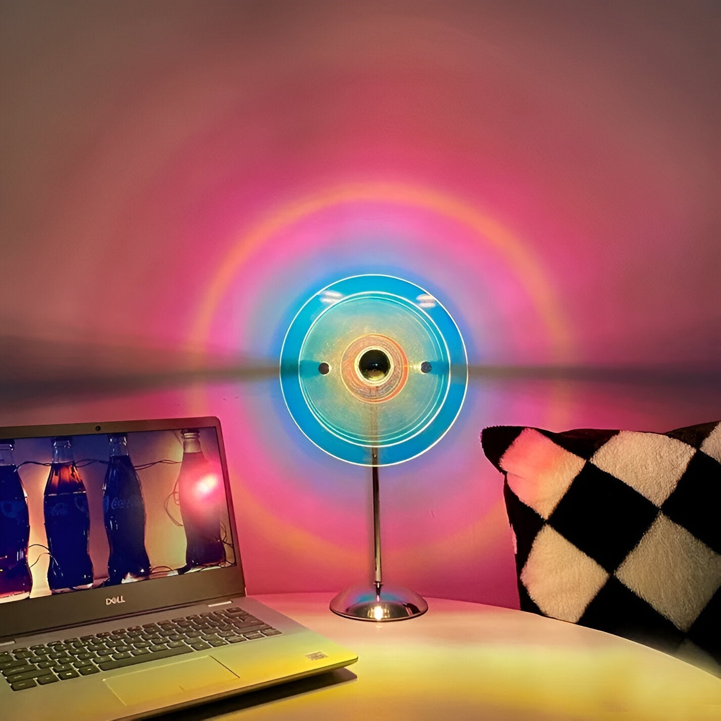 Sylinaea - Retro Schijf LED Tafellamp