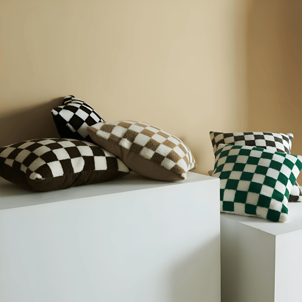 Heliora - Moderne Kussenhoes met Geblokt Design