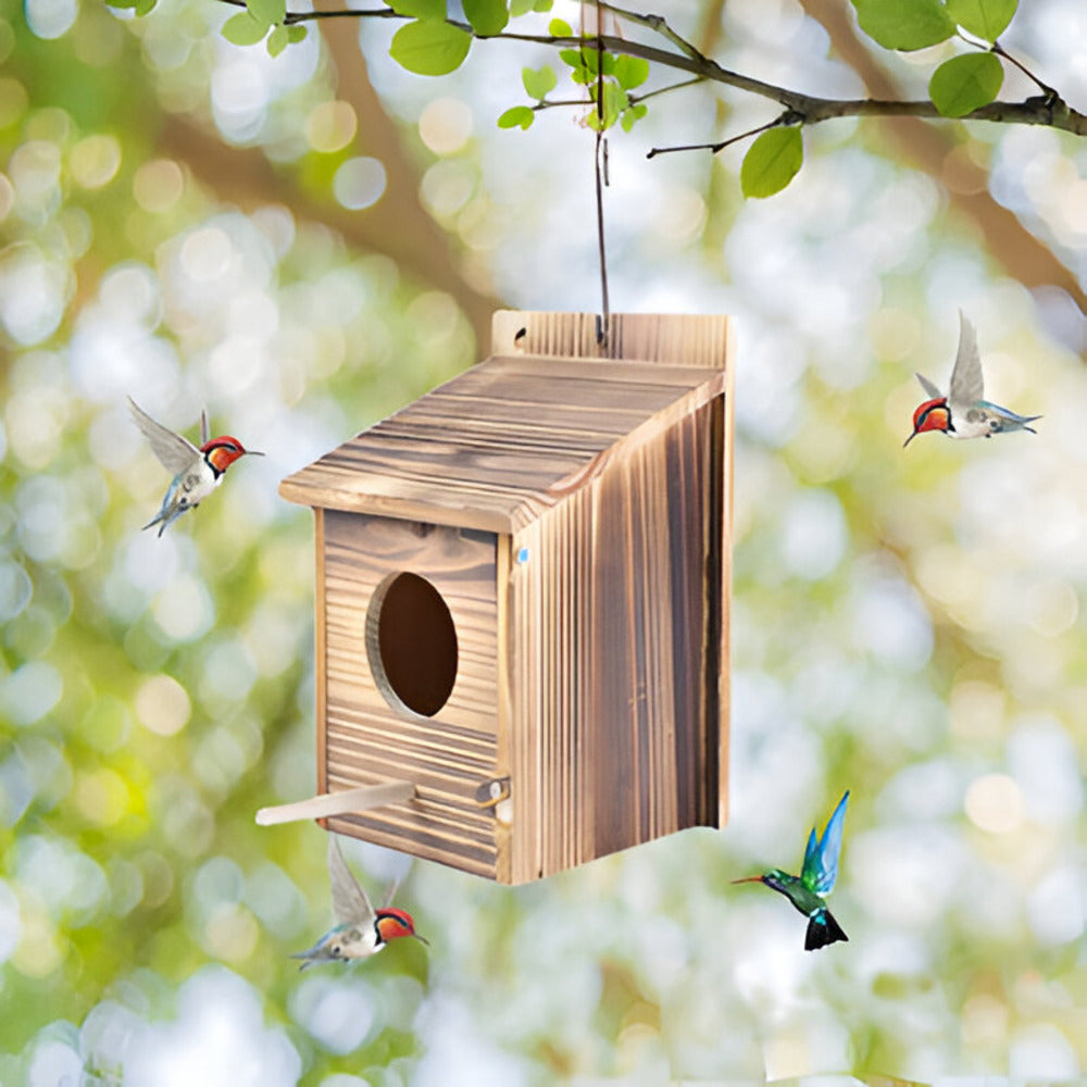 Virella - Weerbestendig Houten Vogelhuisje