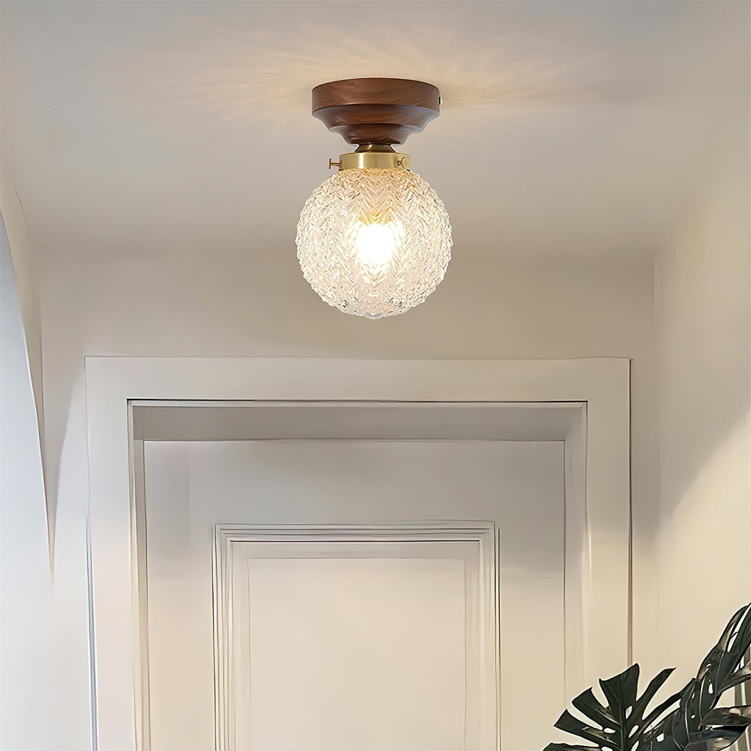 Evona - Retro Crystal Glass Ceiling Lamp