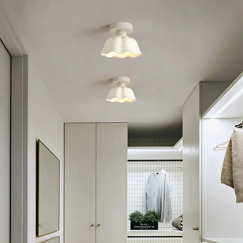 Calithea - Glass and Ceramic Ceiling Lamp for Modern Living Spaces