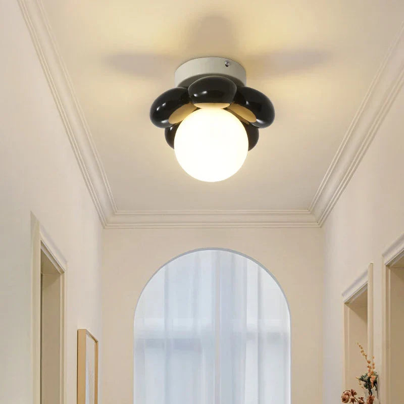 Thalora - Scandinavische Bloem Glas Plafondlamp