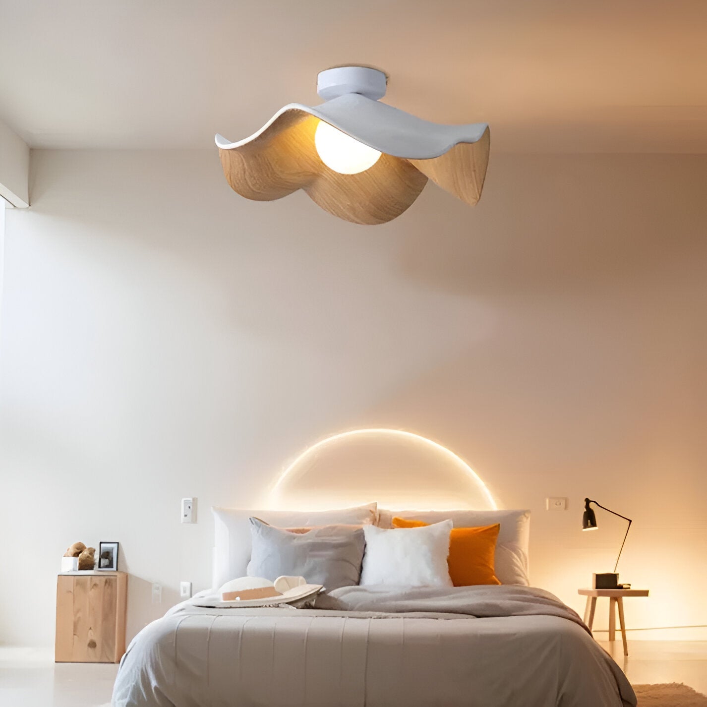 Caelene - Nordic Flower Shape LED Ceiling Lamp