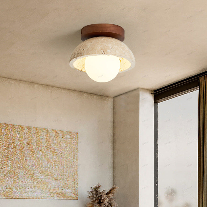 Orielle - Boho Travertin Natuursteen LED Wandlamp