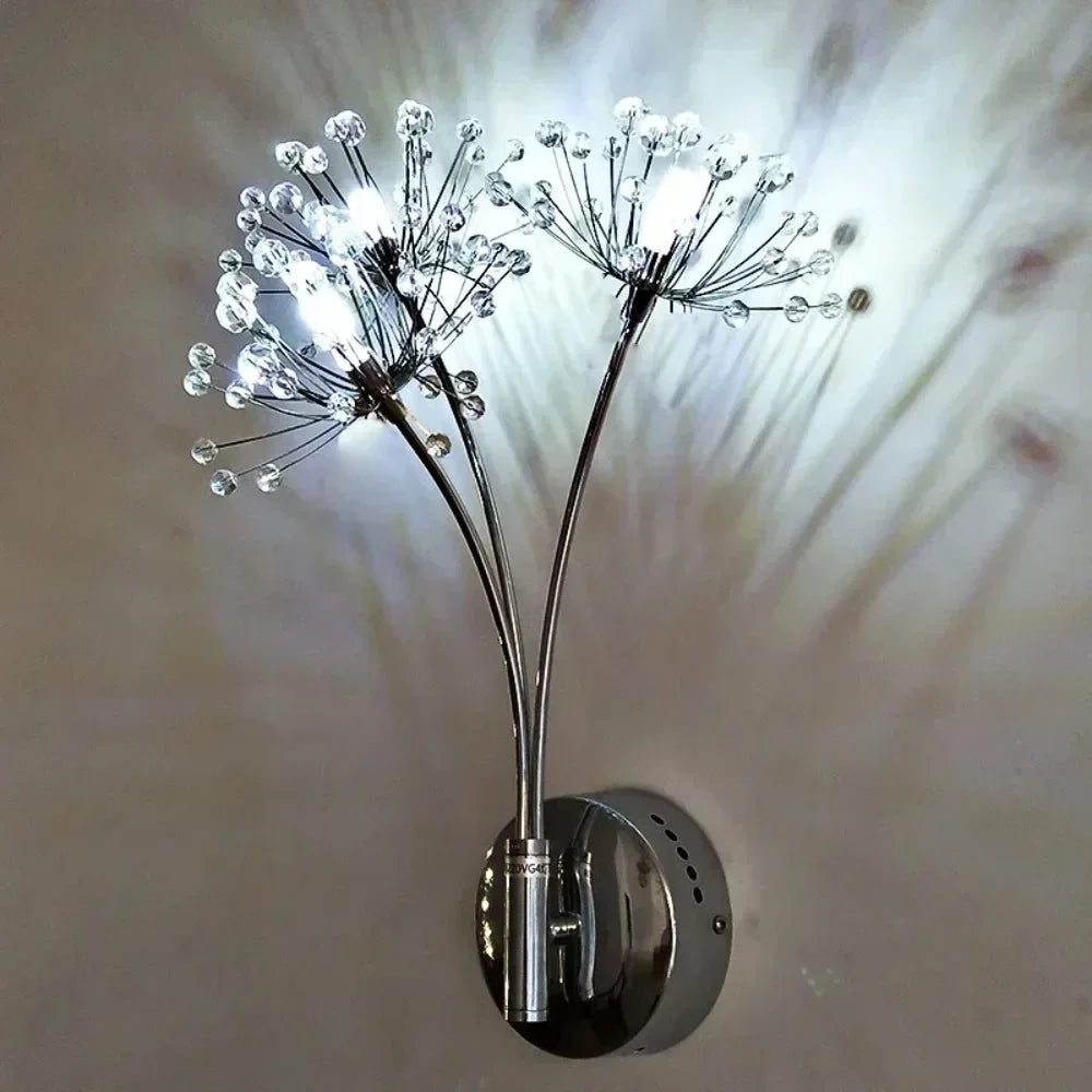 Lustrae - Moderne Minimalistische Kristallen Paardenbloem Wandlamp