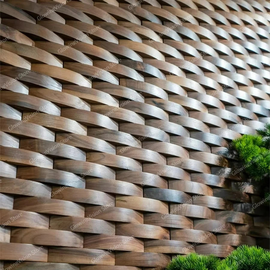 Veyrona - Panel ścienny mozaikowy 3D z litego drewna, akustyczny