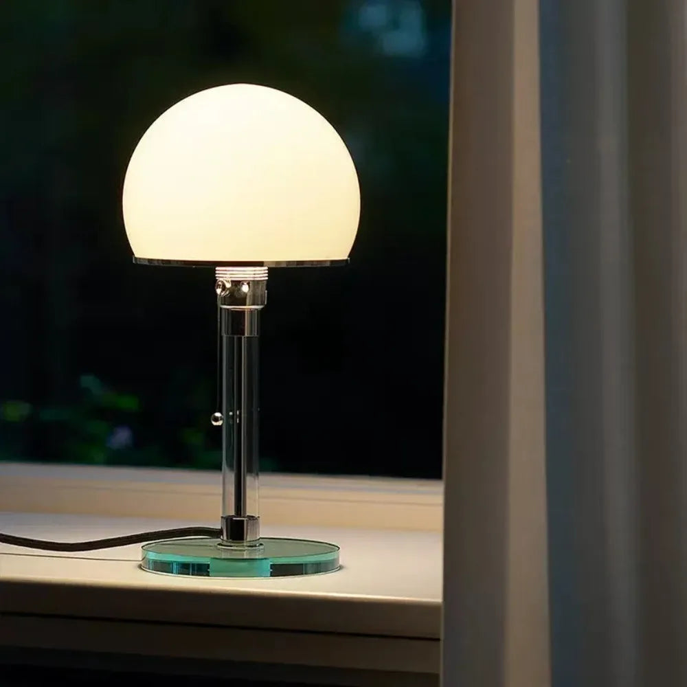 Heliophos - Moderne Minimalistische Glazen LED Tafellamp voor Woondecoratie
