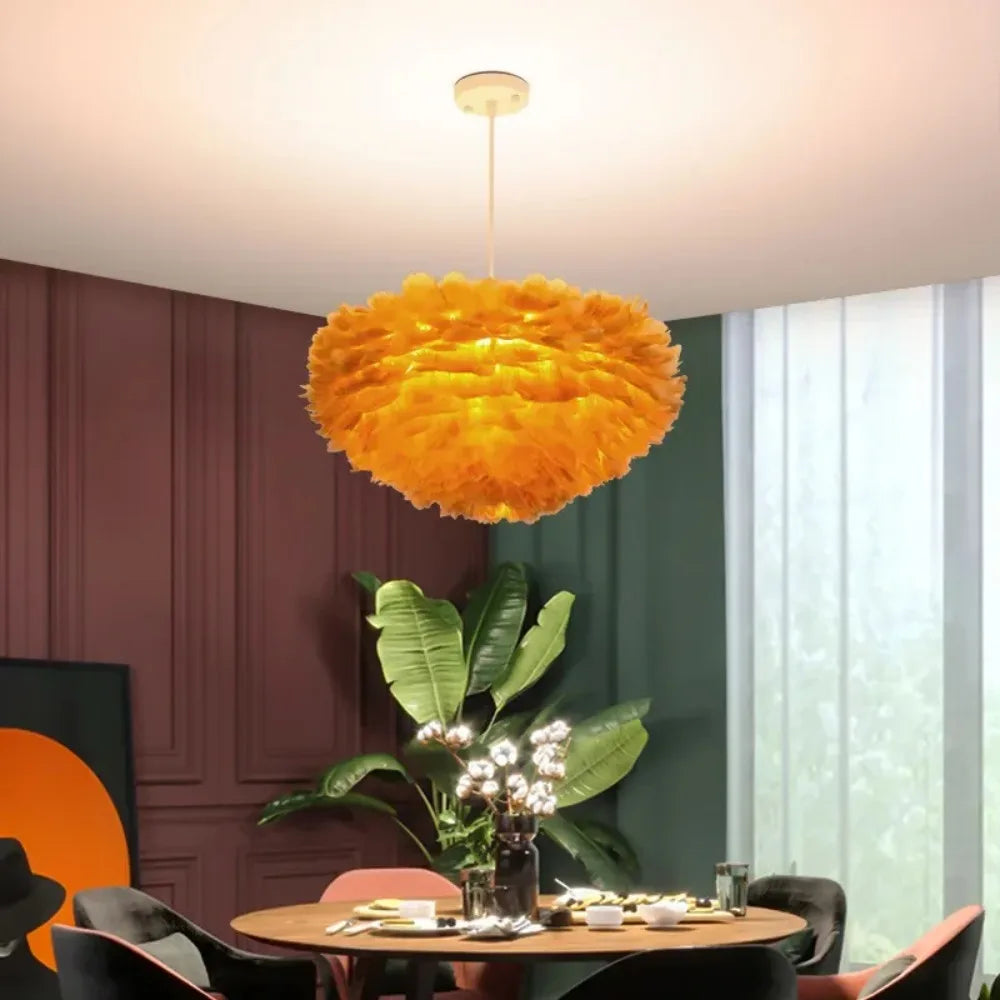Virethia - Scandinavische Pluimen Hanglamp met Moderne LED