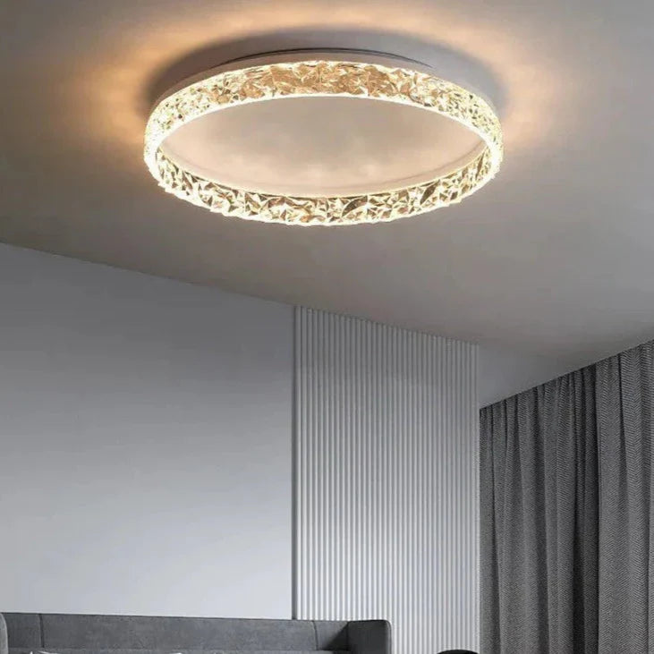 Evara - Nordic Crystal LED Ceiling Lamp