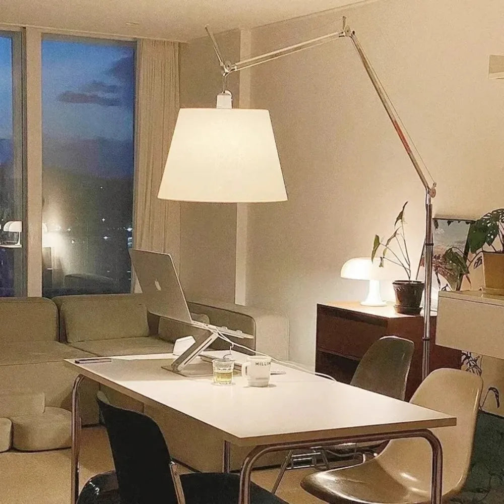 Selinara - Vloerlamp met Lange Arm in Koreaanse Designstij