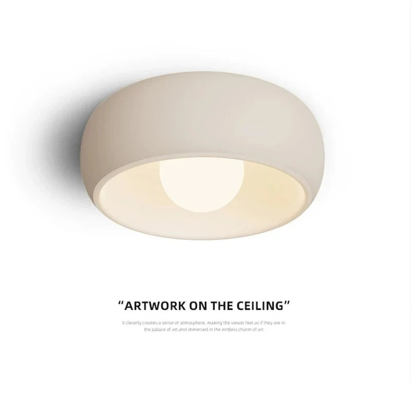 Neravia - Japońska okrągła lampa sufitowa Wabi-Sabi LED