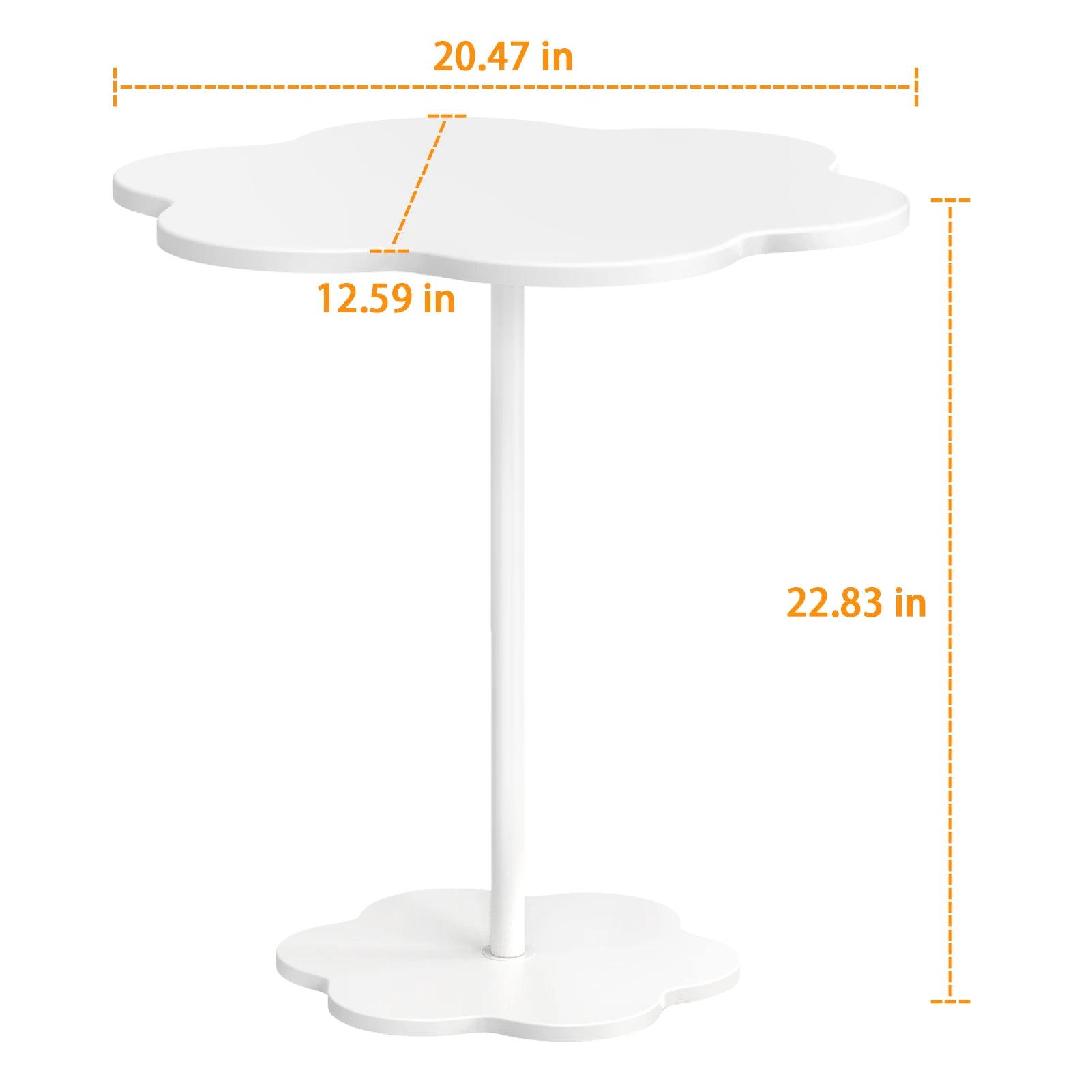Velessa - Bijzettafel In Wolkvorm