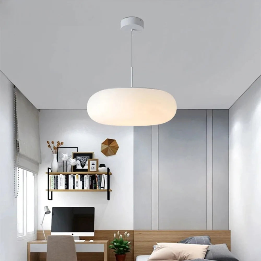 Nyxora - Moderne Crème Hanglamp in Eenvoudige Kroonluchterstijl met Warme LED Verlichting