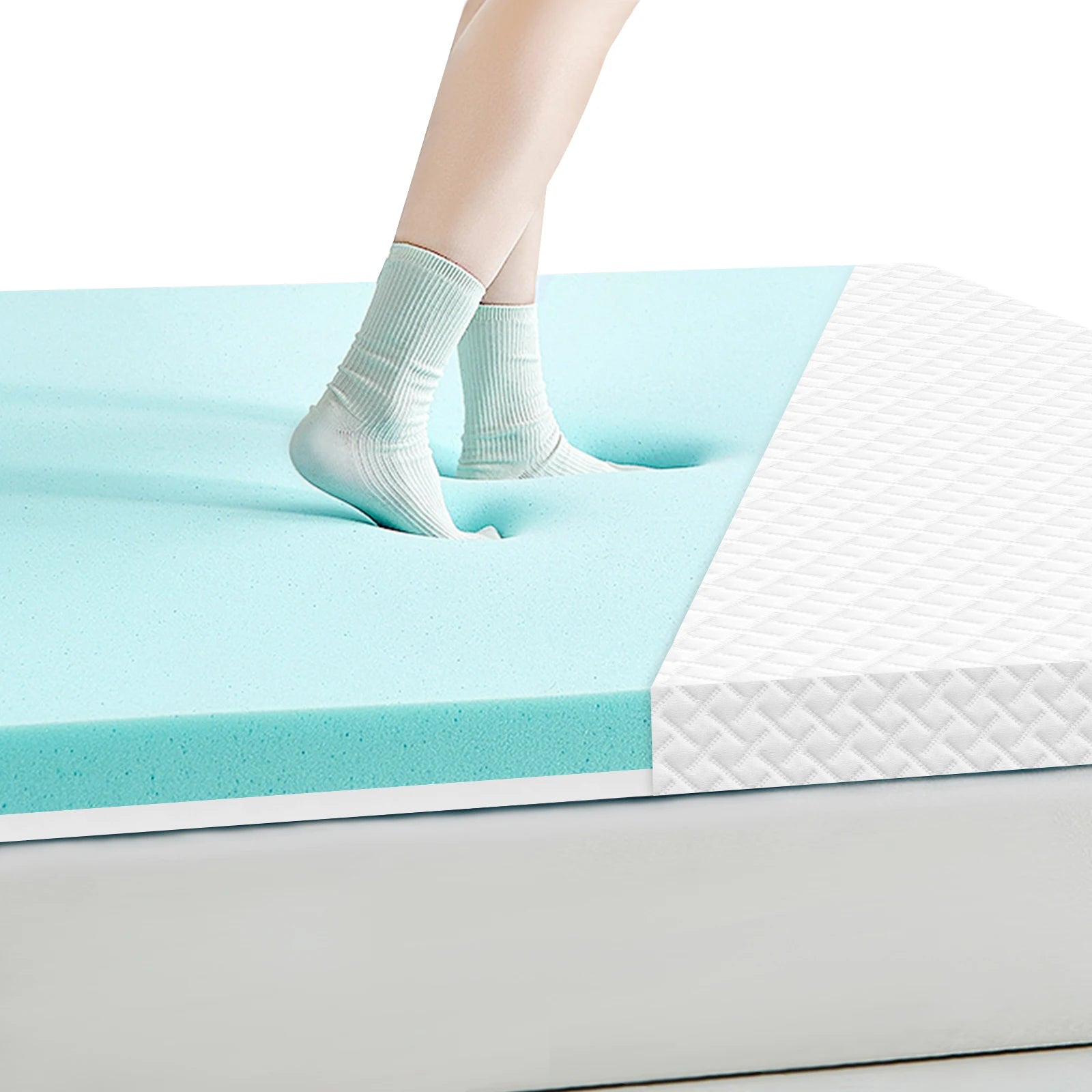 Liradis – Wygodny, żelowy materac nawierzchniowy 7 cm Ergonomiczny