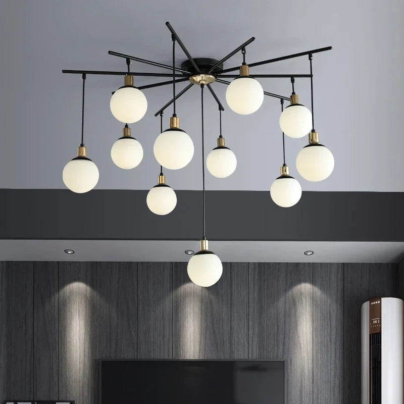 Ignatia - Vintage Scandinavische Kroonluchter met LED Verlichting voor de Woonkamer