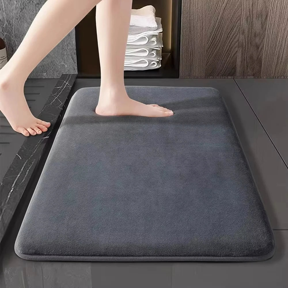 Severa - Absorberende Antislip Badmat van Koraalfluweel voor de Badkamer