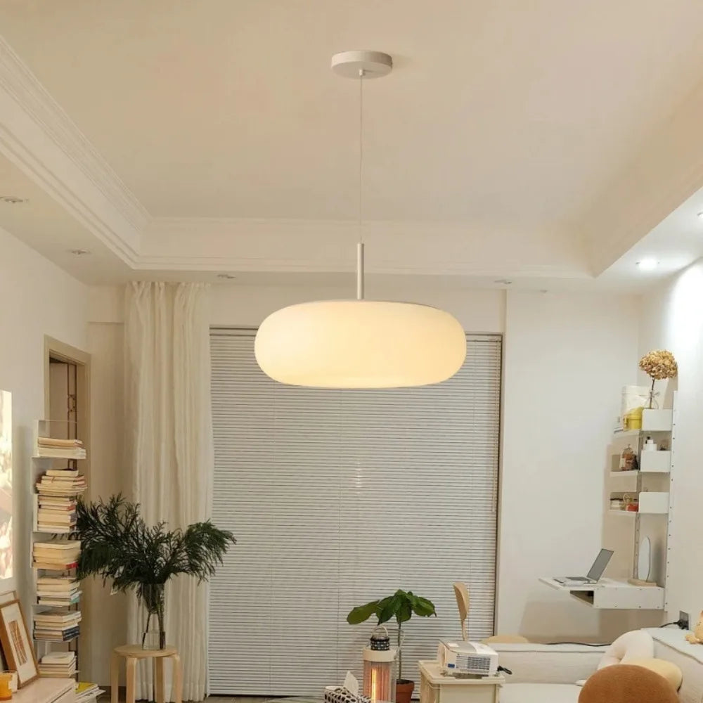 Nyxora - Moderne Crème Hanglamp in Eenvoudige Kroonluchterstijl met Warme LED Verlichting
