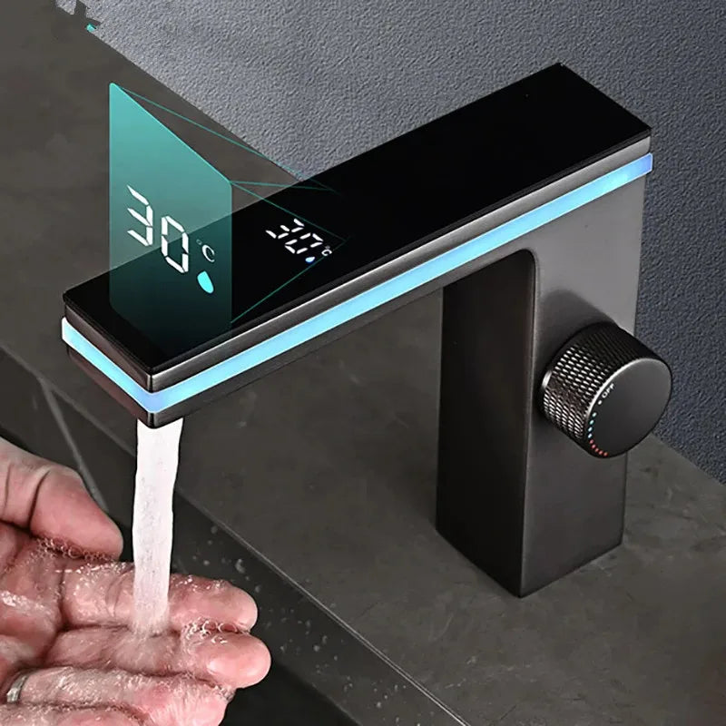 Marlithea - LED Wastafelkraan met Digitale Temperatuurweergave en Warm-Koud Mengfunctie