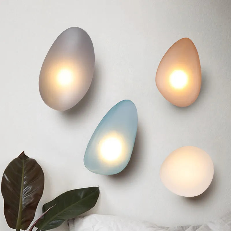 Auralia - Kleurrijke Vintage LED Wandlamp van Glas