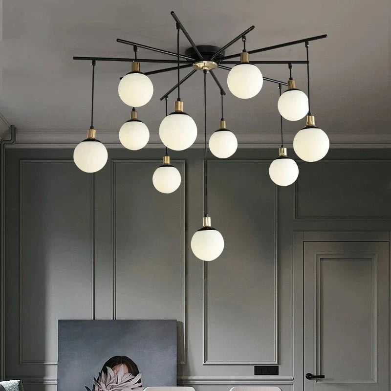 Ignatia - Vintage Scandinavische Kroonluchter met LED Verlichting voor de Woonkamer