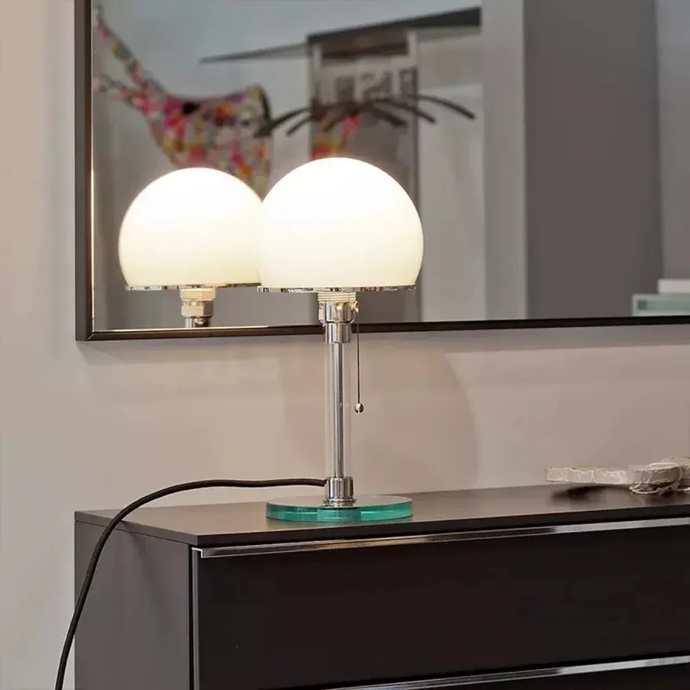 Heliophos - Moderne Minimalistische Glazen LED Tafellamp voor Woondecoratie