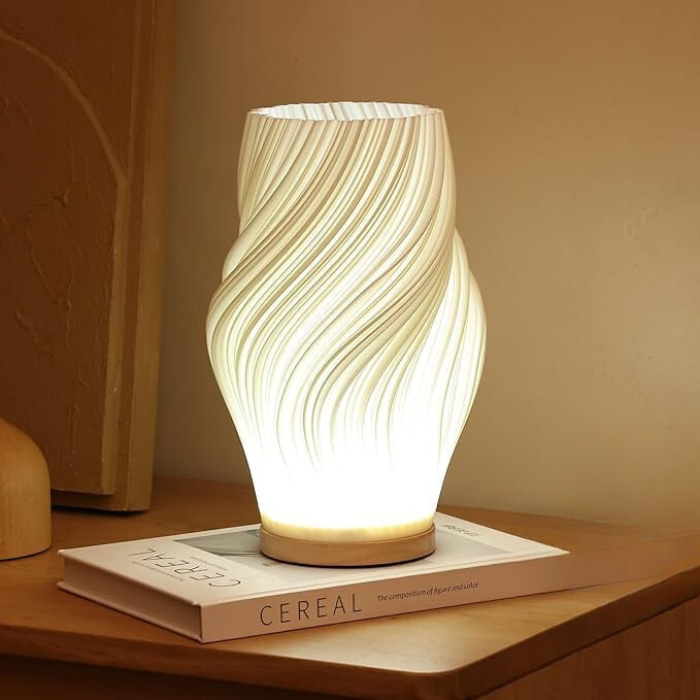 Velionis - ściemnialna lampa falista w nowoczesnym stylu