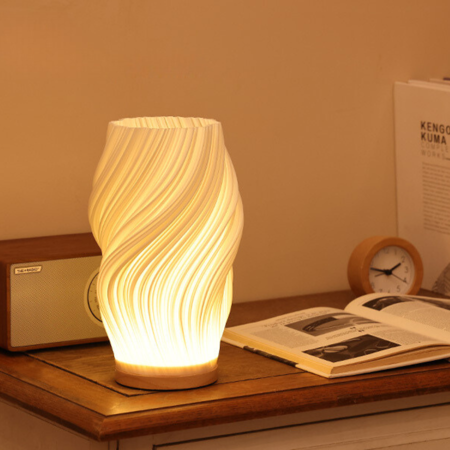 Velionis - ściemnialna lampa falista w nowoczesnym stylu