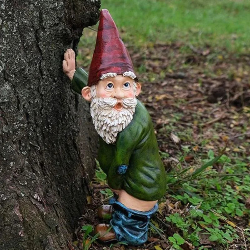 Casta - Creatief Kabouter Beeldje van Hars met Witte Baard