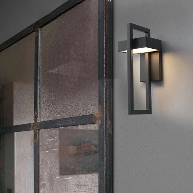 Dorea - Wandlamp Buiten Roestvrij Staal Zwart