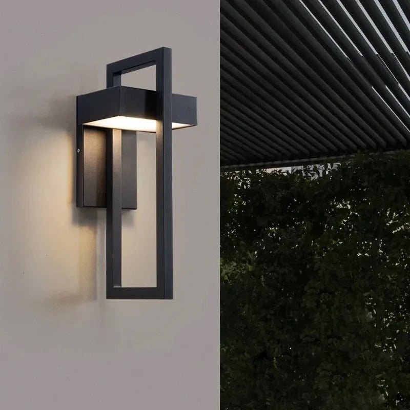 Dorea - Wandlamp Buiten Roestvrij Staal Zwart