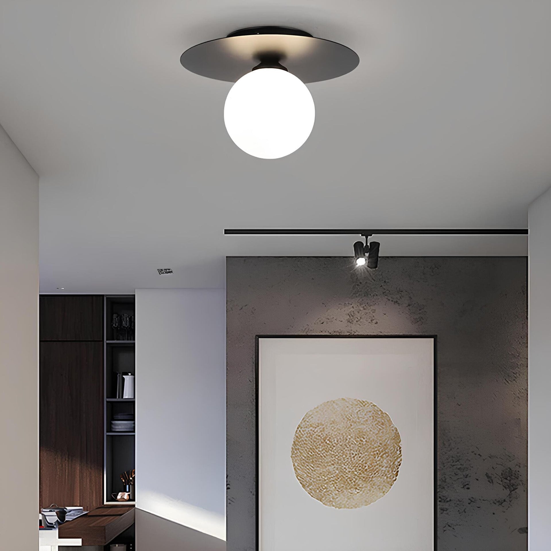 Alura - Gouden LED Plafondlamp met Tijdloos Bolvormig Ontwerp
