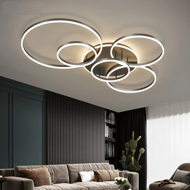 Velia - Moderne Zwarte Plafondlamp