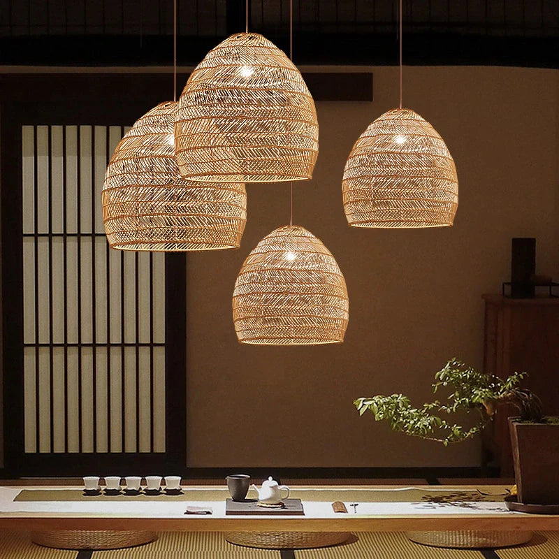 Themis - Naturel Vlechtwerk Hanglamp